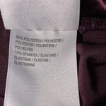 LOGO By Lori Goldstein LOGO size medium burgundy velvet sheen jogger pant Photo 5