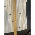 Grand & Greene Bee Blouse Cottage Novelty Spring Yellow & Black Size Medium White Photo 6