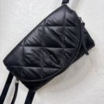 THACKER Black Quilted NIKKI Nylon Crossbody Clutch Wallet Photo 7