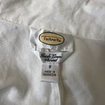 Talbots Blazer Womens 8 White Cotton Irish Linen Blend Jacket Minimalist Photo 1