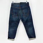 Vince raw hem dark wash button fly jeans casual preppy nautical summer size 27 Photo 1