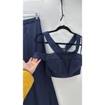 Le Femme two piece prom formal event skirt set sz 2 dark blue sexy and classy Photo 4