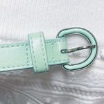 Proenza Schouler Authentic Mint Green Leather Women’s Waist Belt Photo 4