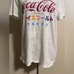 Lucky Brand NWOT  x Coca Cola Pink and White Tokyo Graphic Tee size medium Photo 3