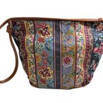 Richmark Vintage Floral Patchwork Crossbody Purse Made in USA Denim Retro Granny Blue Photo 0