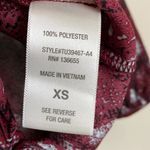 West K Snake Print Top/Blouse in Burgundy Size XS (E5) Purple Photo 8