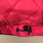 Lands' End Lands’ End Women’s Waterproof Hot Pink Gray Hooded Zip-Up Jacket Photo 4