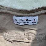 Vanilla Star Jeans Vanilla Star Mini Skirt Pleated High Waist‎ Button Front Tan Skater Y2K Medium Photo 5