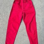 Vintage 90s Newport News Red High Waist Mom Jeans Size 4 Photo 0