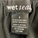 Wet Seal Black chiffon metallic strapless dress small chiffon top bodycon skirt Photo 4