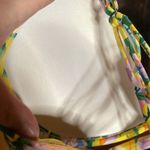 Relleciga NWT  Yellow Purple Floral Push Up Bikini Top Twist Underwire Size XXL Photo 9