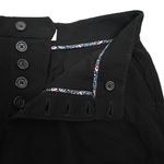 by Anthropologie Women's 4 Button Fly Casual Business Black Pants Photo 7