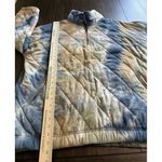 Entro 100% Cotton Quilted Shacket Jacket Coat 1/4 Zip Blue Tie Dye Size 1x Photo 3