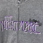 Disney  Parks The Nightmare XL juniors gray purple black white zip hooded jacket Photo 8