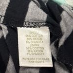 Garnet Hill  Top Womens black gray Stripe Layered Scoop Neck Beachy Boho size xs Photo 12