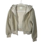 Aerie Offline Oatmeal Cream Sherpa Hoodie Jacket – Size Small Cozy Teddy Photo 10