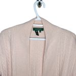 Lauren Ralph Lauren angora blend cable knit blush pink shrug size Mp Photo 2