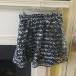 Xhilaration Striped Floral Skater Skirt Pockets Black - Sz Medium Photo 13