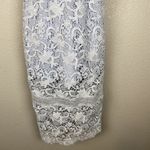 Bardot  Womens Clementine Pencil Midi Dress Size 4 XS Pale Blue Lace Underwire Photo 2
