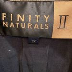 Finity Naturals Gold Shimmer Oversized Metallic Button Shirt Long Sleeve Size 2X Photo 2