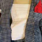 VINTAGE 1990'S KASPER ASL BLUE & WHITE BLAZER W/DETACHABLE DICKIE (12) Photo 10