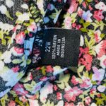 VINTAGE JBS Floral Button Front Midi Maxi Shirt Dress Black Size 22W Photo 9