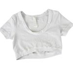 Alo Yoga  Seamless Ribbed Serene Cropped Top Photo 3