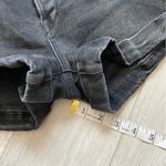 3x1  NYC High Rise Rolled Cuff Denim Shorts Black (Size 27) Photo 6