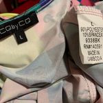 Deep plunge neck colorful bodysuit size L Size L Photo 12