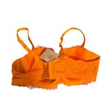 Nwt Savage x Fenty Stranded In Lace Neon Crochet Plunge Underwire Bra Pink Size undefined Photo 2