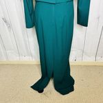 Vintage RIMINI Formal Maxi Dress / Jacket Size 12 Dark Teal Green Beaded Photo 10