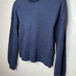 Banana Republic  Navy Waffle Knit Turtleneck Sweater Size XS Photo 4
