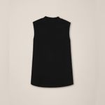 Babaton  Aritzia Black Sleeveless Mock Neck Open Tie Back Top Size Large Photo 5