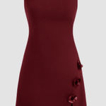 Cider  red boatneck mini dress size small new with tags  Photo 0