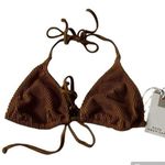 Good American New Always fits tiny ties top in bronze brown001 size S/M Photo 0