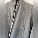 Pact Terry Lined Open Front Organic Cotton Women’s Cardigan Grey Size Small Cozy Photo 8