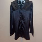 Victoria's Secret Victoria’s Secret Women’s Small Black Silk-Like Pajama Shirt Photo 2