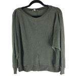 Chenault Olive Green Waffle Knit Long Sleeve Dolman Sweater Size M Size M Photo 0