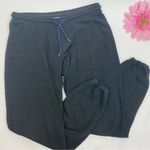 Marine layer  Mid Rise Jogger Sweatpants Loungewear: Heathered Black Photo 0
