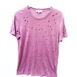 IRO clay distressed holes tee shirt casual basic Photo 2