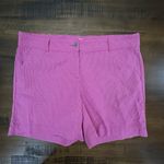 Isaac Mizrahi  Women's Size 16 Pink White Shorts Inseam 5.5" Photo 0