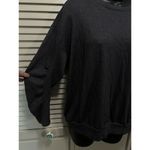 Torrid  Dark Grey Sparkle Long Gathered‎ Sleeve Sweater Size 0 Band Hem Photo 1