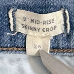 Madewell 9" Mid-Rise Skinny Crop Button Front Jeans Size 26 Photo 8