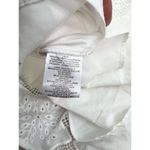 CIEBON Womens Dress Size L White Halter Patchwork Eyelet Belted Ruffle Hem Size L Photo 8