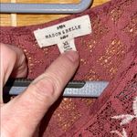 Mason & Belle Pink and Cream Lace Sleeveless Blouse Photo 1