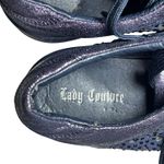Lady Couture Paris Sneakers 9.5 Blue Cut Out Rhinestone Sparkle Low Top Shoes Photo 9