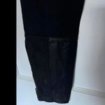 Free People Black Zippered Ankle Pants with Leather Patches size 29 Photo 4