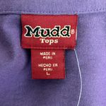 Mudd Y2K Cropped 90s Polo Shirt Womens NOS Dead stock Size Large NWT Purple Photo 7