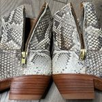 Miron Crosby Python Heeled Western Ankle Boots Size 6 Gray Photo 6