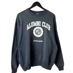 Alumni Club Chicago Crewneck Sweatshirt Vintage 90s L Gray Pullover Unisex Fit Size L Photo 0